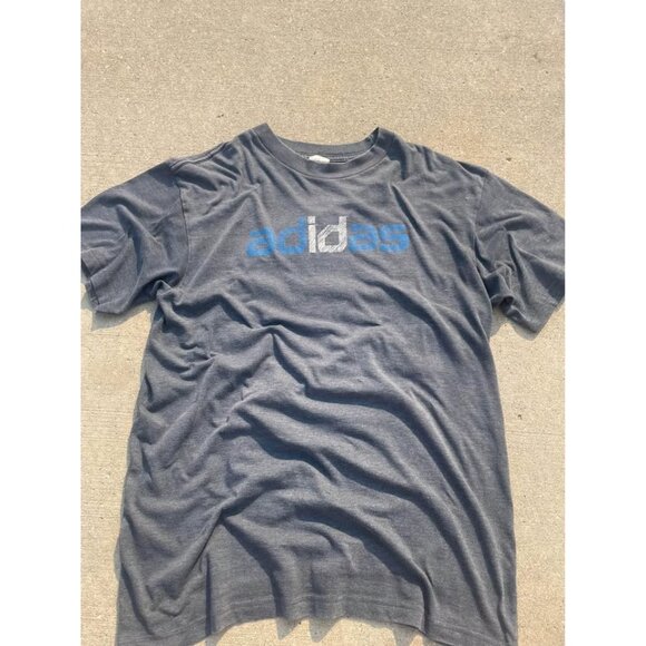 Adidas 90’s Graphic Tee Shirt Heavyweight Grey - Picture 4 of 6